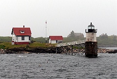 Ram Island Light During Stormy Day in Maine